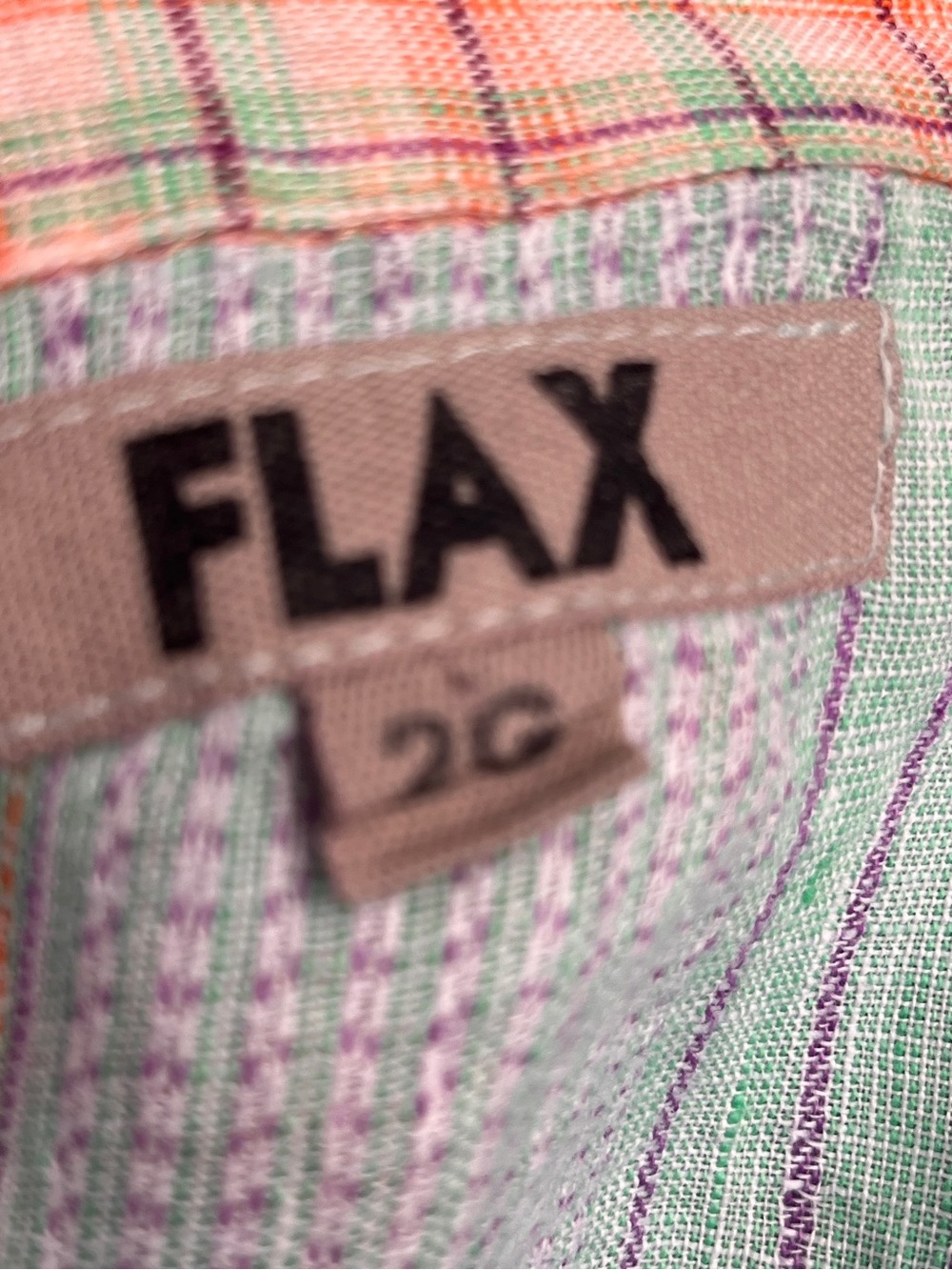 Flax Pastel Striped Button-Front Women's Jacket - Mint, Lilac, Peach - Picture 6 of 6